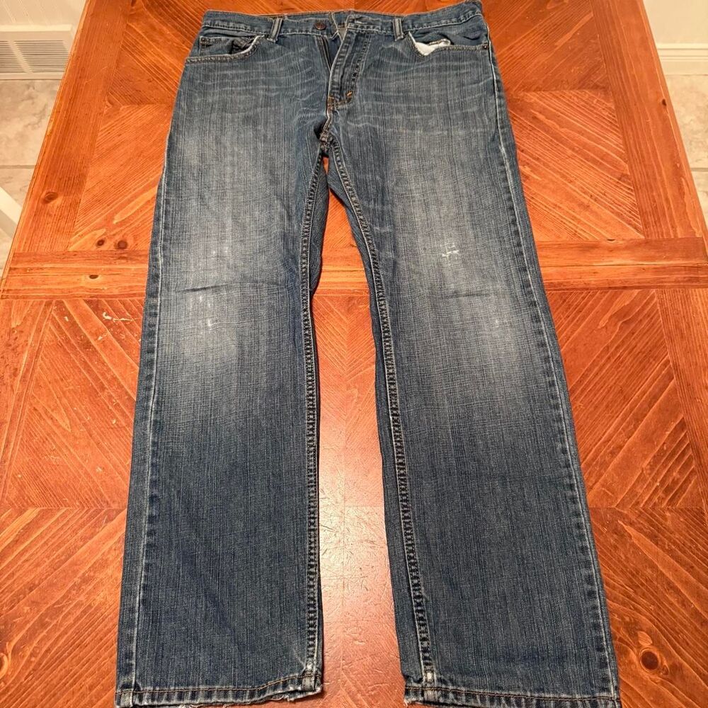 Levi-s Men's Blue and Navy Jeans